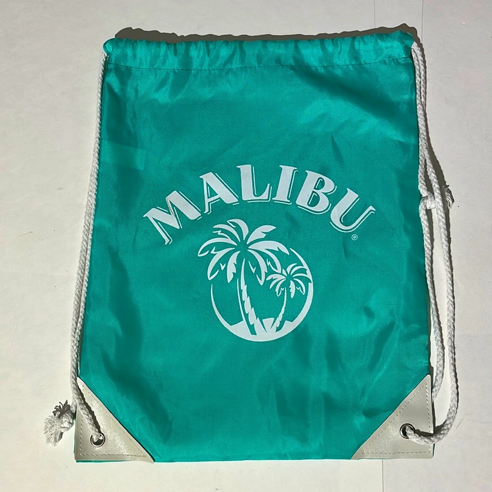 Malibu drawstring bag backpack travel seafoam green